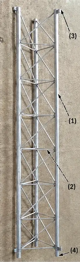 Torre semi-pesada — vista general